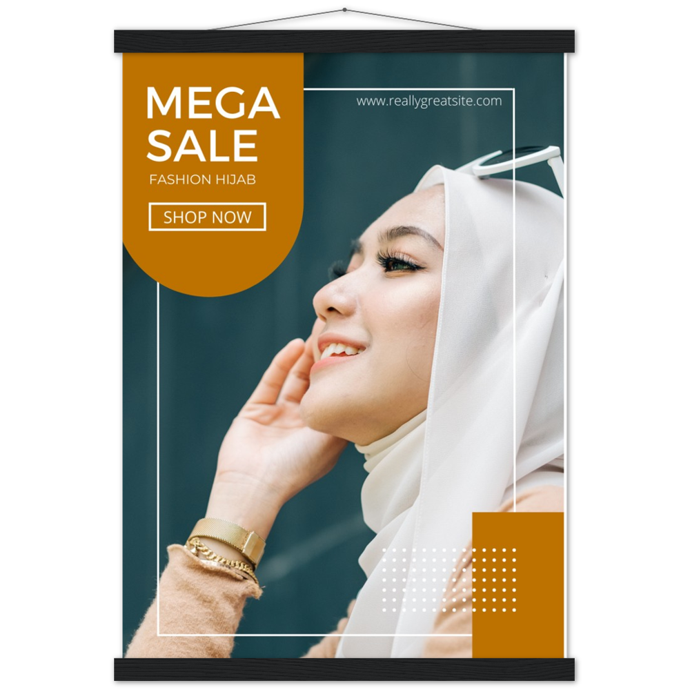 Poster with hanger