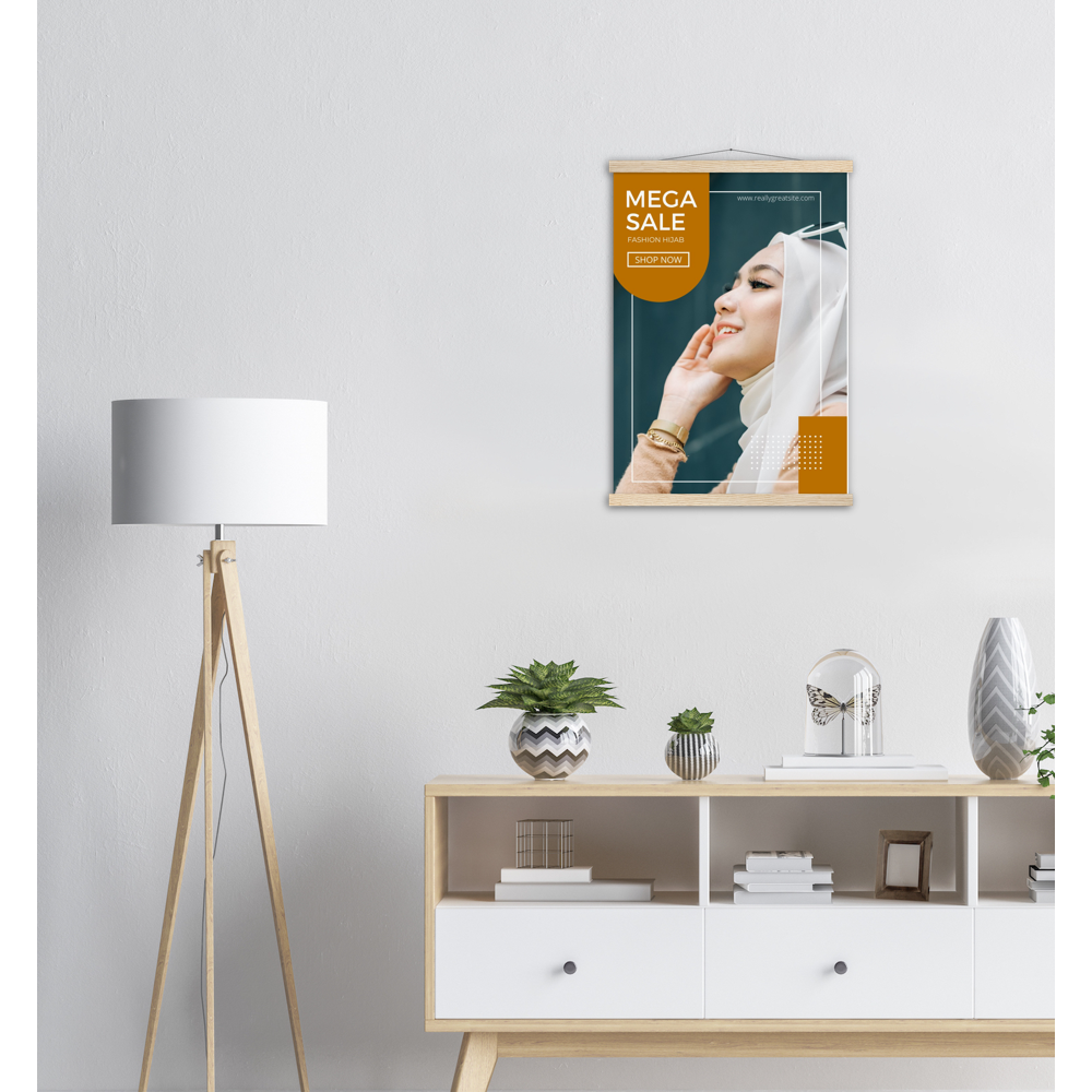 Poster with hanger