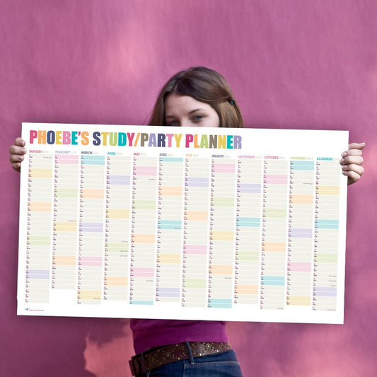 photo of woman holding up a Calendar A2 Poster