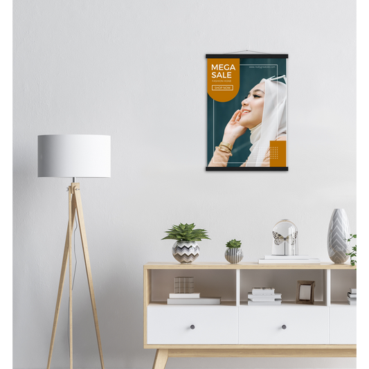 Poster with hanger